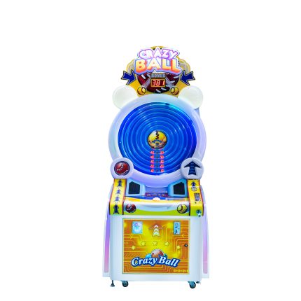 Amusement Park Coin Operated Arcade Metal Plastic Crazy Ball Ticket Redemption Machine