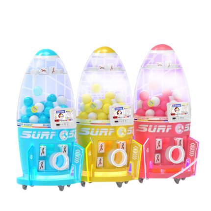 Coin Operated Egg Shape Transparent Machine Toy Gacha Machine Bounce Toy Balls Vending Machine