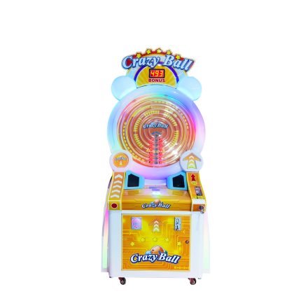 Arcade Coin Operated Crazy Ball Wheel Runner Game Machine Lottery Ticket Machine Fun for Game Centers for Ages 6+