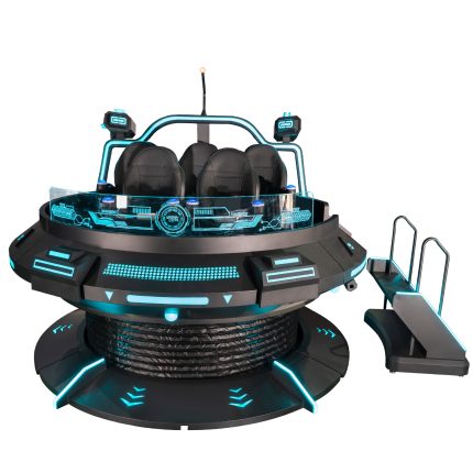 Manufacturer's 720 9D Multiplayer UFO VR Simulator 5 Seats Indoor Roller Coaster Equipment Virtual Reality Simulator for Kids