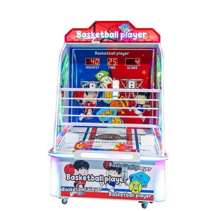 High Quality Hot Sale 2 Player Basketball Children Arcade Game Machine Coin Operated Basketball Game Machine for Kids