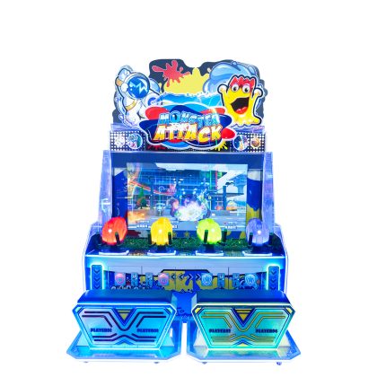 Four-Player Indoor Kids Water Shooting Game Machine Amusement Coin Operated with 1 Year Warranty for Game Centers
