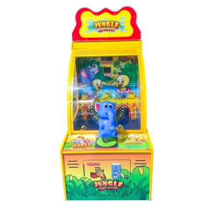 Hot Selling Coin Operated Arcade Indoor Amusement Jungle Splash Water Shooting Kids Game Machine for Sale