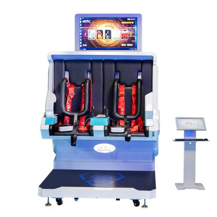 VR Factory 2 Players 360 VR Simulator Indoor Virtual Reality Arcade Games for Shopping Malls Made of Durable Fiberglass Metal