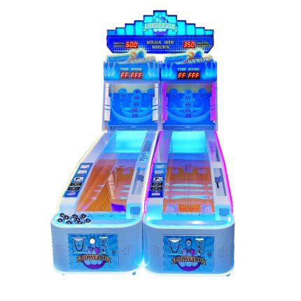 Indoor Coin Operated Game Machine Arcade Kids Game Machine Double Player Happy Bowling for Sale