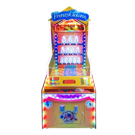 Indoor Lottery Amusement Coin Operated Frenzy Clowns Redemption Game Machine for Sale