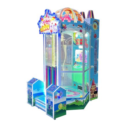 Coin Operated Indoor Amusement Rainbow Castle Throwing Ball Ticket Arcade Game for Sale