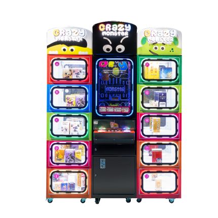 Colorful Crazy Monster Coin-Operated Vending Machine Arcade Prize Game Amusement Machine for Game Center Gifts
